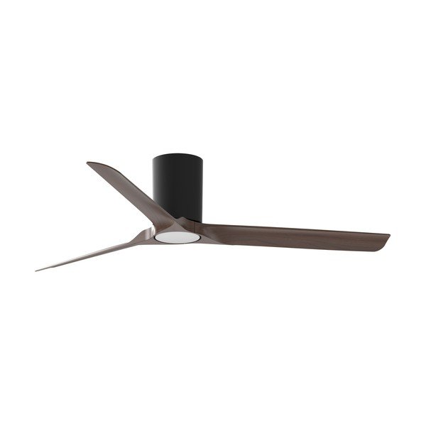 Plafonieră negru-mat/în culoare naturală închisă LED din metal Polar – Nova Luce