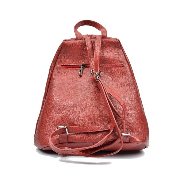 Rucsac din piele Luisa Vannini Simona, bordo-image-2