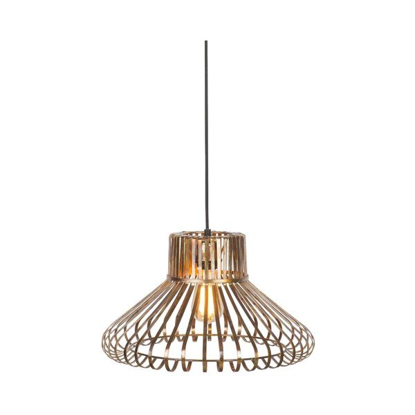 Lustră aurie cu abajur din metal ø 43 cm Meknes – it's about RoMi