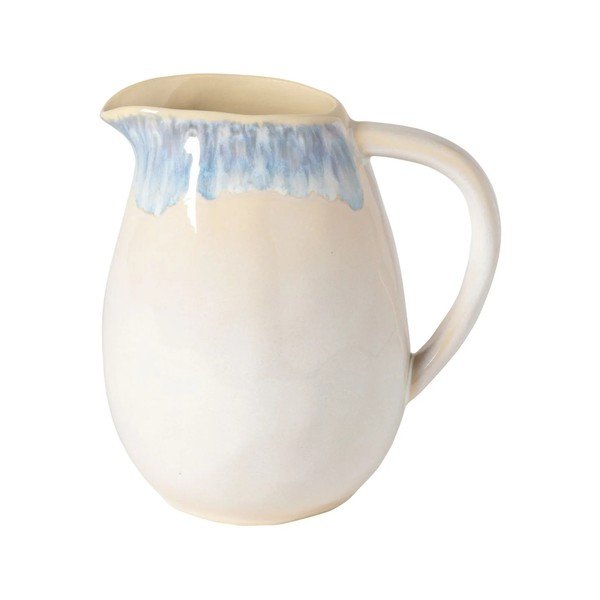 Carafă din gresie ceramică Costa Nova Brisa, 1,8 l, albastru - alb