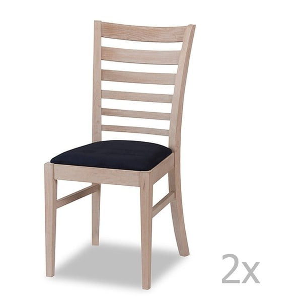 Set 2 scaune din lemn de stejar Furnhouse Jannie