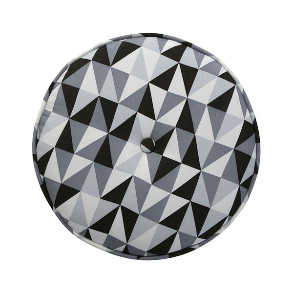 Taburet rotund Versa Rhune, gri-image-1