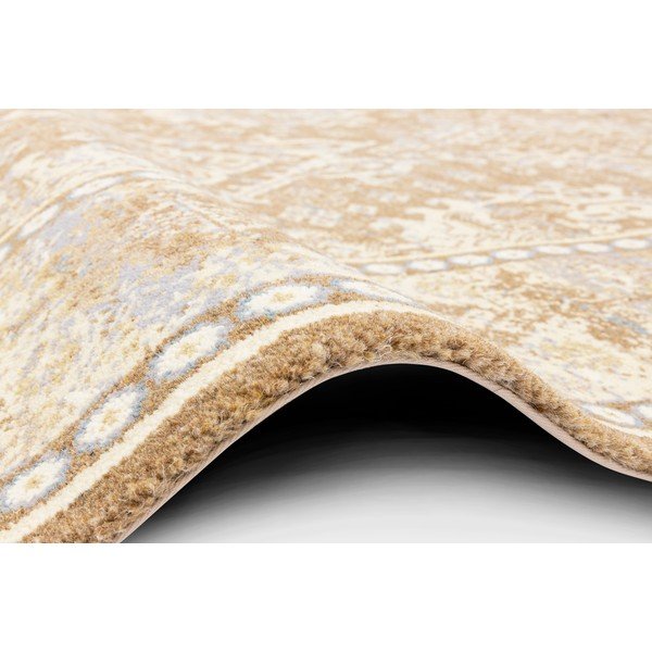 Covor maro deschis din lână 100x180 cm Carol – Agnella-image-2