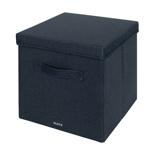 Cutii de depozitare gri-închis 2 buc. din material textil cu capac 33x38x32.5 cm – Leitz