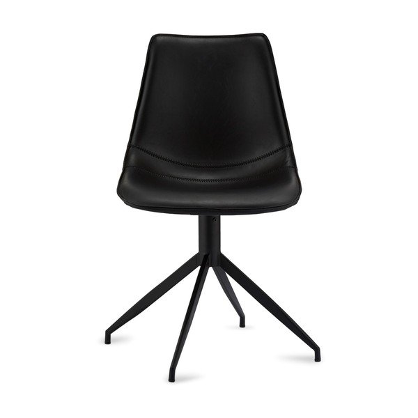 Scaune de dining negre rotative 2 buc. Isabel – Furnhouse-image-1