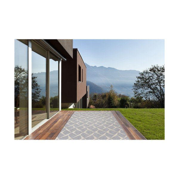 Covor adecvat pentru exterior Floorita Rete Silver, 130 x 190 cm, gri-image-4