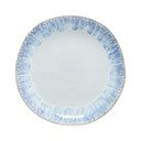 Farfurie albă/albastră din gresie ø 28 cm Brisa – Costa Nova