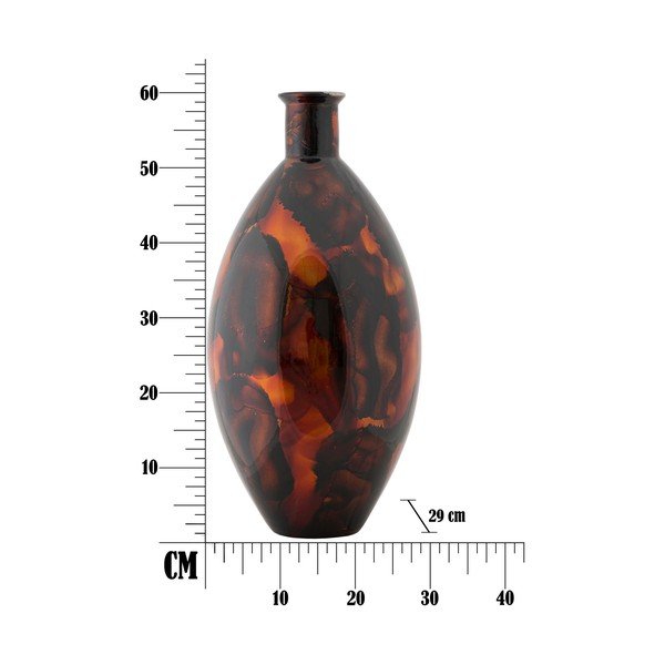 Vază din sticlă reciclată Mauro Ferretti Ares, înălțime 60 cm, maro-image-4