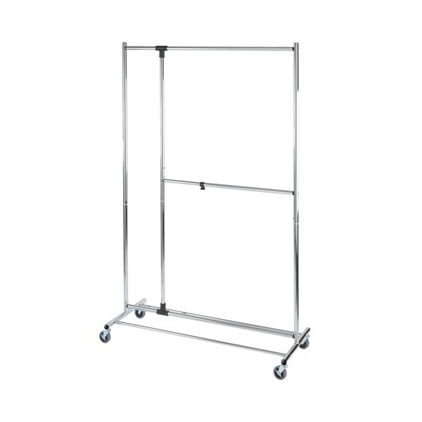 Suport de haine mobil telescopic din metal gri Profissimo - Wenko-image-4