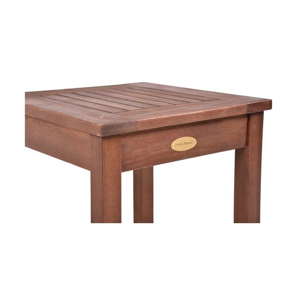 Masă auxiliară de grădină din lemn de eucalipt 40x40 cm Sonora – Garden Pleasure-image-2
