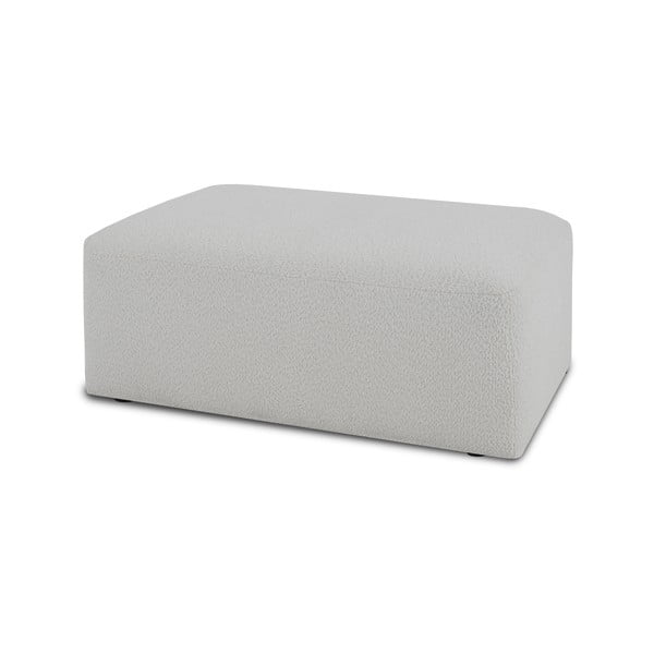 Modul pentru canapea alb cu tapițerie din stofă bouclé Roxy – Scandic-image-1