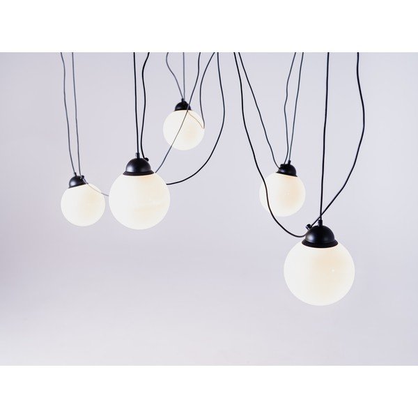Lustră neagră cu abajur din metal Popo – CustomForm-image-3