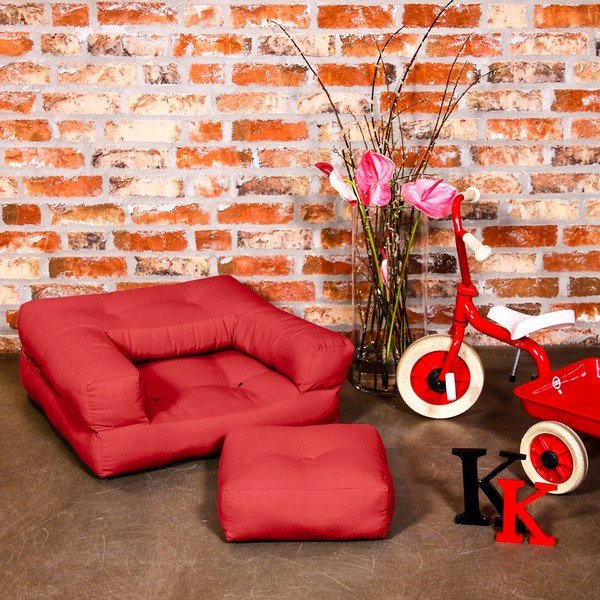 Fotoliu pentru copii Karup Baby Cube Red-image-1