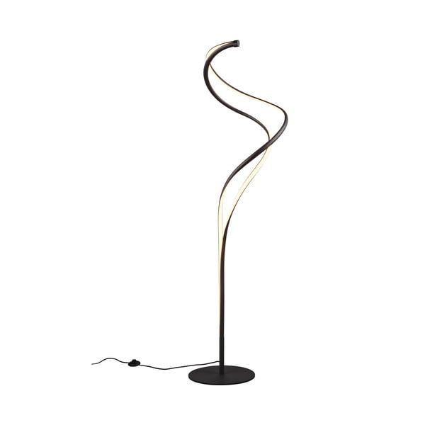 Lampadar negru LED cu abajur din metal (înălțime 160 cm) Nala – Trio Select-image-2