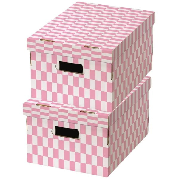 Set 2 cutii pentru depozitare din carton ondulat Compactor Teddy, 40 x 31 x 21 cm-image-1