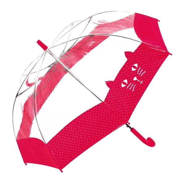 Umbrelă pentru copii cu detalii roşii Chat