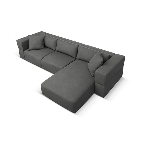 Colțar gri închis (cu colț pe partea dreaptă) Esther – Milo Casa-image-3