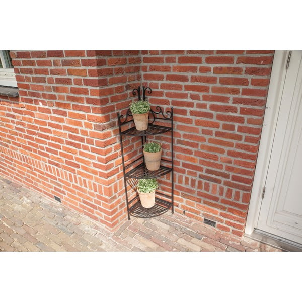 Suport metalic de colţ pentru ghivece Esschert Design, negru-image-4