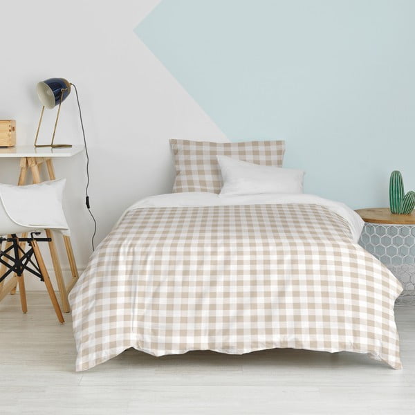 Lenjerie de pat pentru copii din bumbac pentru pat de o persoană 140x200 cm Vichy – Happy Friday-image-3