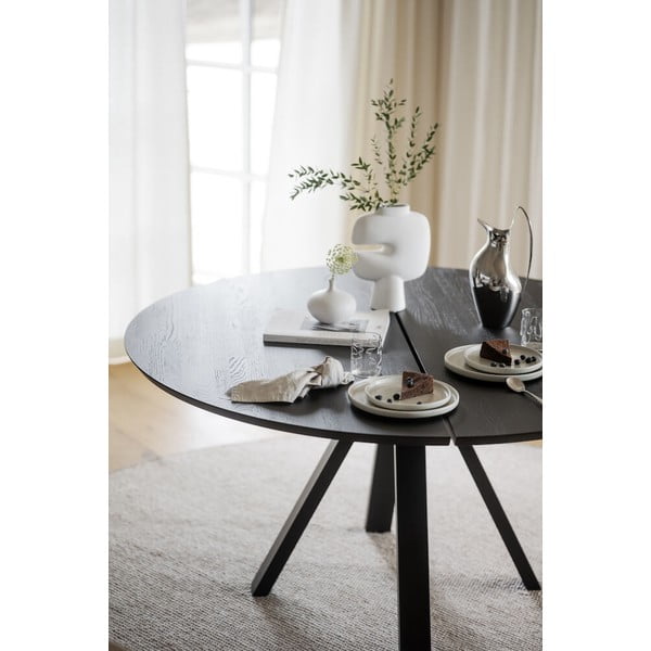 Masă de dining rotundă cu blat din lemn de stejar 150x150 cm Carradale - Rowico-image-1