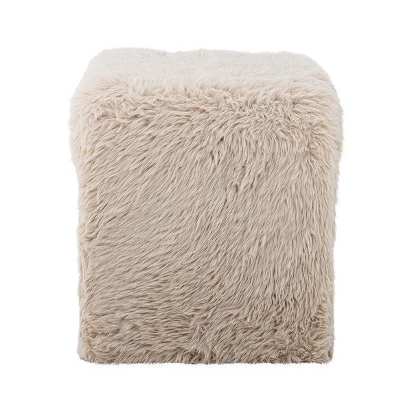 Puf bej cu tapițerie din blană artificială Bobbie – Bloomingville-image-3