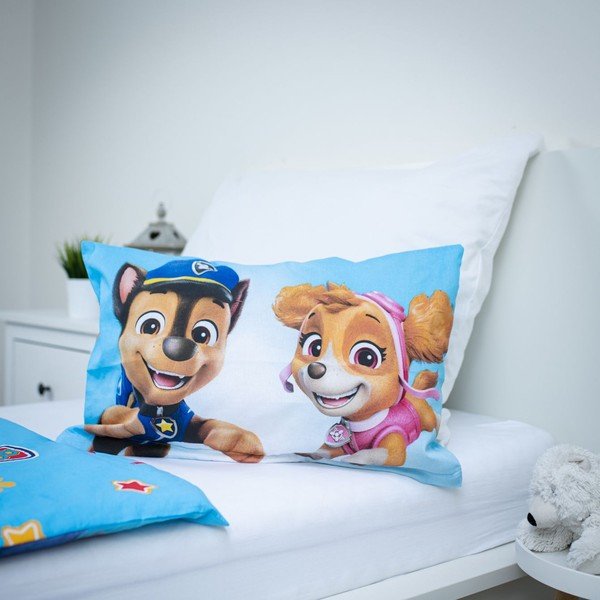 Lenjerie de pat pentru copii din bumbac pentru pătuț 100x135 cm Paw Patrol – Jerry Fabrics-image-2