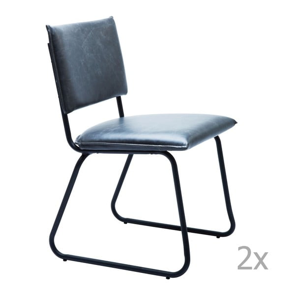 Set 2 scaune Kare Design  Duran, negru