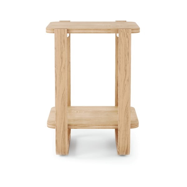 Măsuță auxiliară din lemn masiv de eucalipt 38x42 cm Bellwood – Umbra-image-3