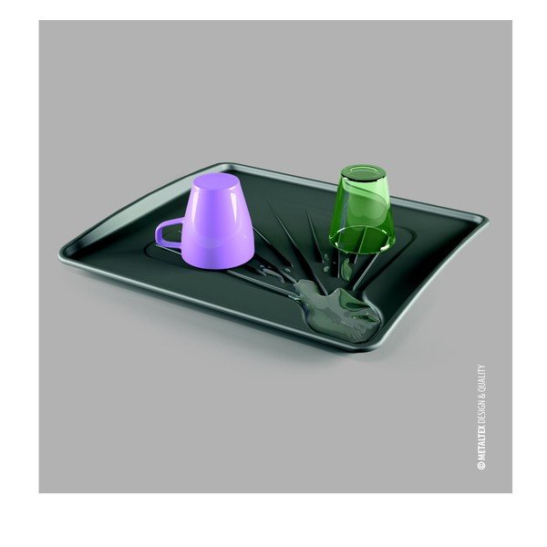 Suprafață de scurgere pentru vase Metaltex Hydro, 35 x 31 cm-image-1