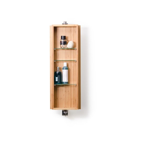 Dulap din lemn cu oglindă Wireworks Domain Bamboo, 71 cm-image-2