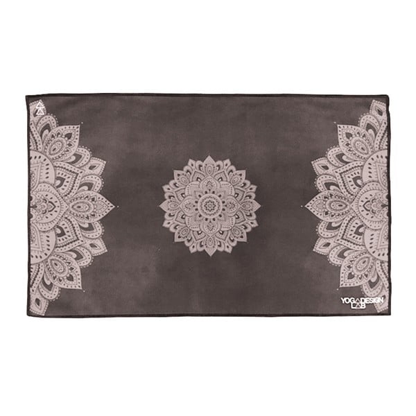 Prosop pentru yoga Yoga Design Lab Mandala, 61 x 38 cm, negru