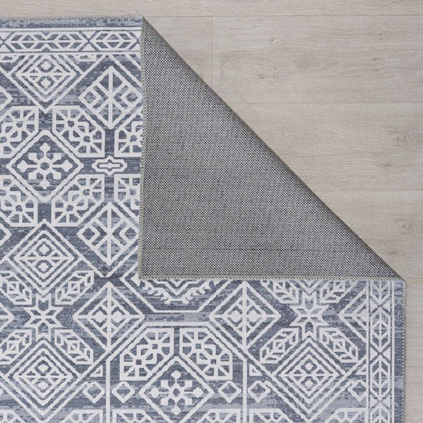 Covor gri lavabil 290x200 cm Cora - Flair Rugs-image-2
