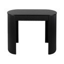 Masă consolă neagră din metal 40x100 cm Estriado  – Leitmotiv