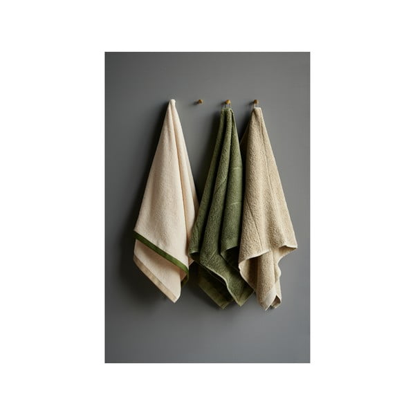 Prosop verde deschis din bumbac din frotir 50x100 cm Line – Södahl-image-1