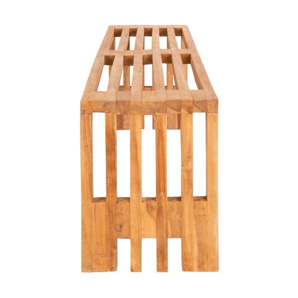 Bancă de grădină din lemn de tec House Nordic Benidorm, 140 x 35 cm-image-4