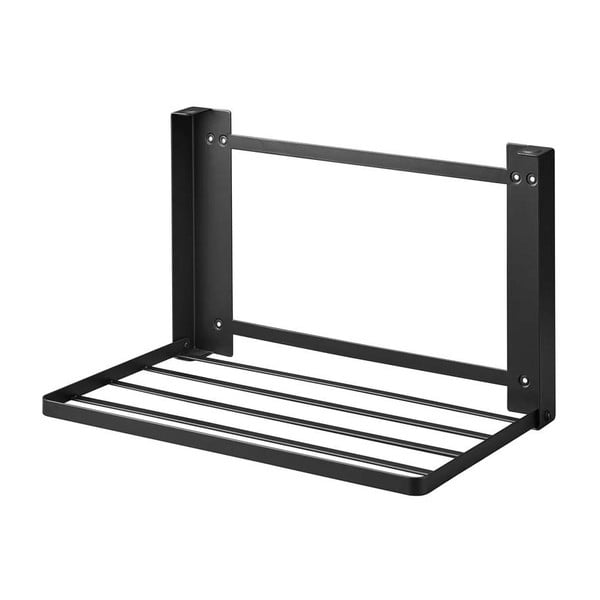 Raft pentru baie negru mat de montat pe perete din oțel Tower – YAMAZAKI