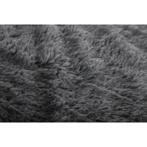 Pătură gri din blană artificială 150x200 cm Ruby – Tiseco Home Studio-image-2