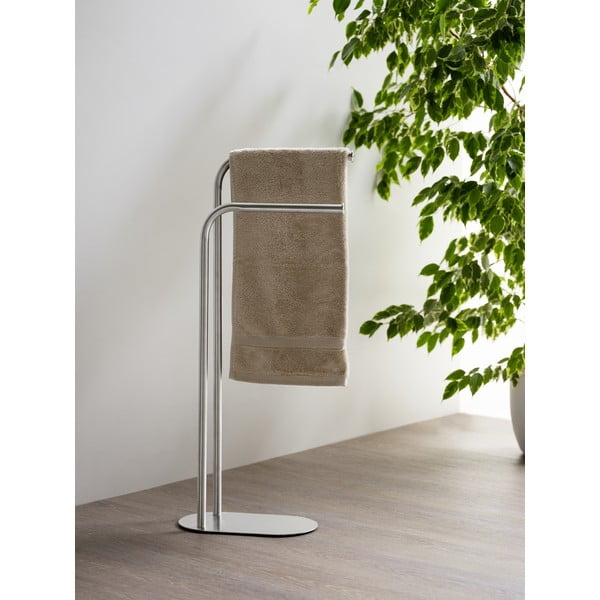 Suport pentru prosoape argintiu mat din oțel inoxidabil Levante – Wenko-image-1