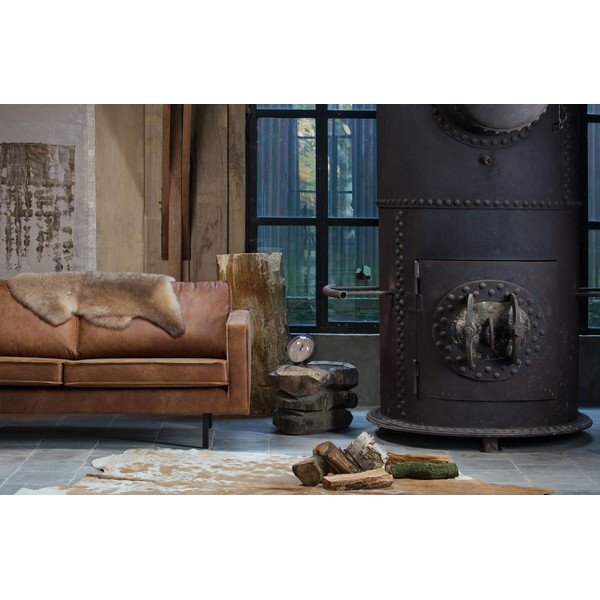 Canapea maro cu tapițerie din imitație de piele 190 cm Rodeo – WOOOD-image-4