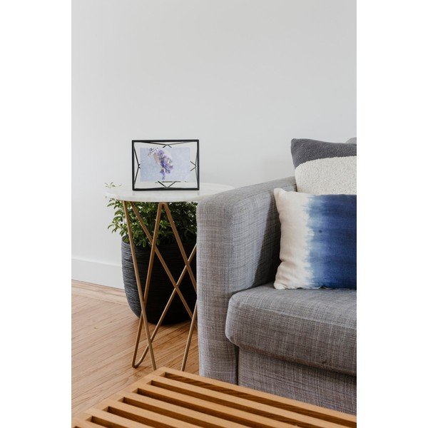 Ramă foto neagră de masă/ de perete din metal 20x15 cm Prisma – Umbra-image-3