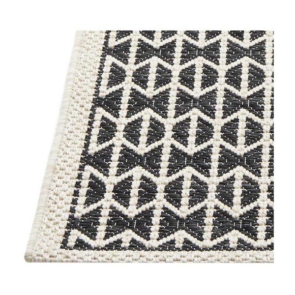 Covor foarte rezistent Webtappeti Stuoia,135 x 190 cm, negru-image-3