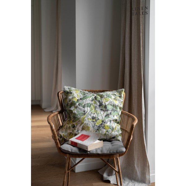 Față de pernă din in 40x40 cm Lotus – Linen Tales-image-2