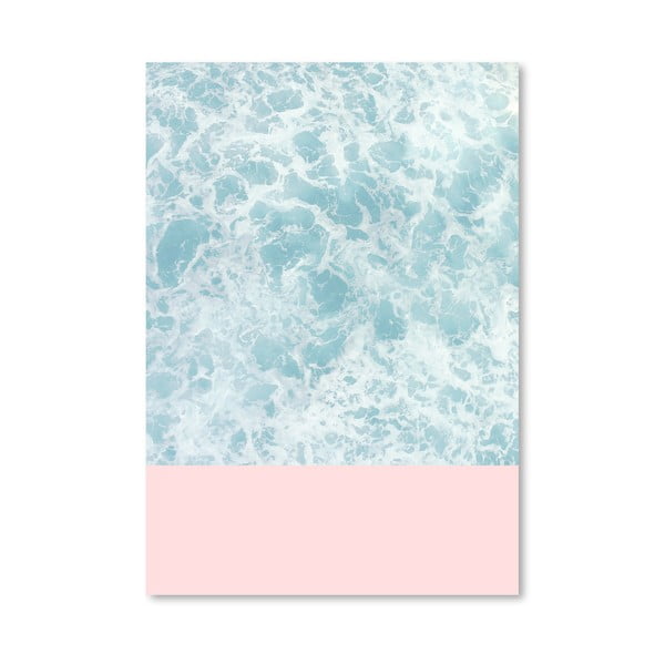 Poster Americanflat Pink On The Sea, 30 x 42 cm