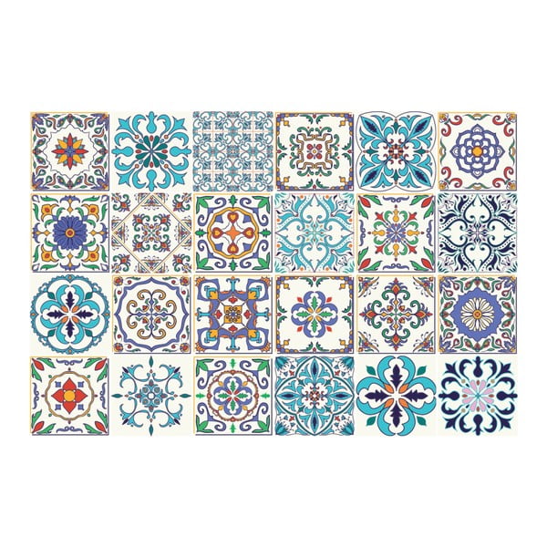 Set 24 autocolante Ambiance Madeira, 15 x 15 cm-image-1