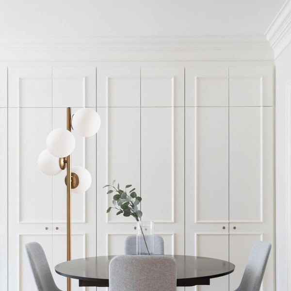 Lampadar negru/auriu cu abajur din sticlă (înălțime 130 cm) Faze – Opviq lights-image-3