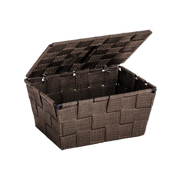 Coș cu capac Wenko Adria, 14 x 19 cm, maro