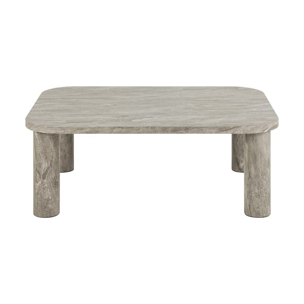 Măsuță de cafea gri deschis cu aspect de marmură 75x100 cm Solano – Actona-image-3