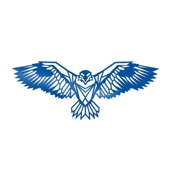 Decorațiune metalică de perete Eagle, albastru