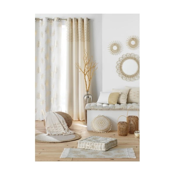 Draperie bej din bumbac 140x240 cm Golden Sunset – douceur d'intérieur-image-3