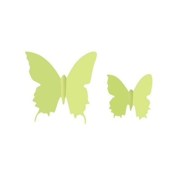 Set 12 autocolante fosforescente 3D Ambiance Butterflies-image-2